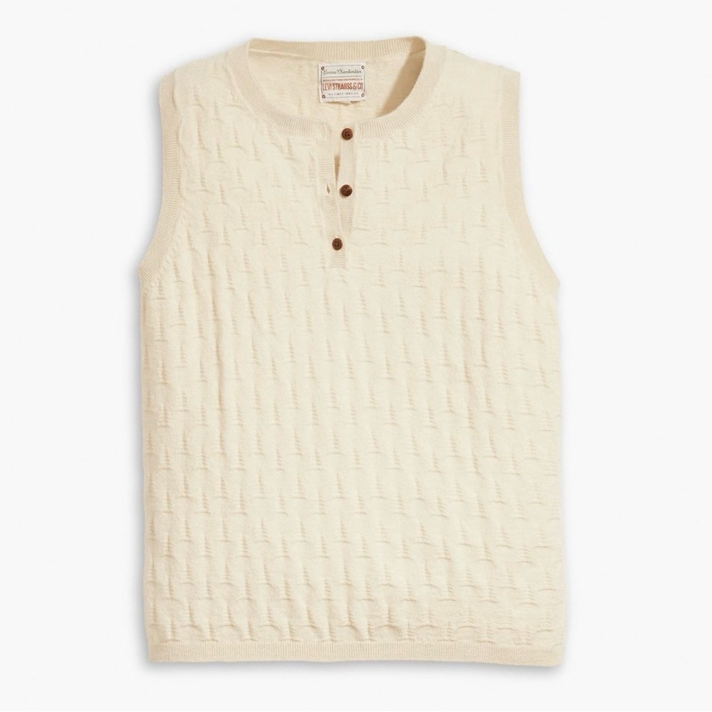 Levis xEmma Chamberlain Fitted Knit Top NWT